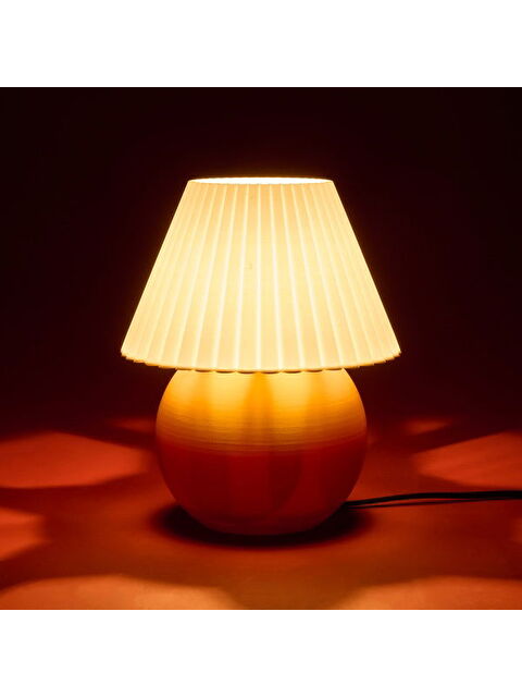 Sermoon Nova Serisi Masa Lambası Abajur - Hardal / Beyaz - 24 cm - S000391163-37230