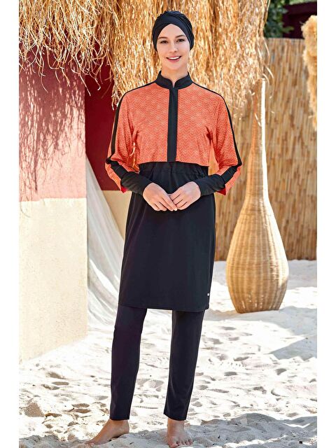 Adasea Spor Elastan Tam Kapalı Tesettür Mayo Nerea 4573 Siyah - S000173056-19351