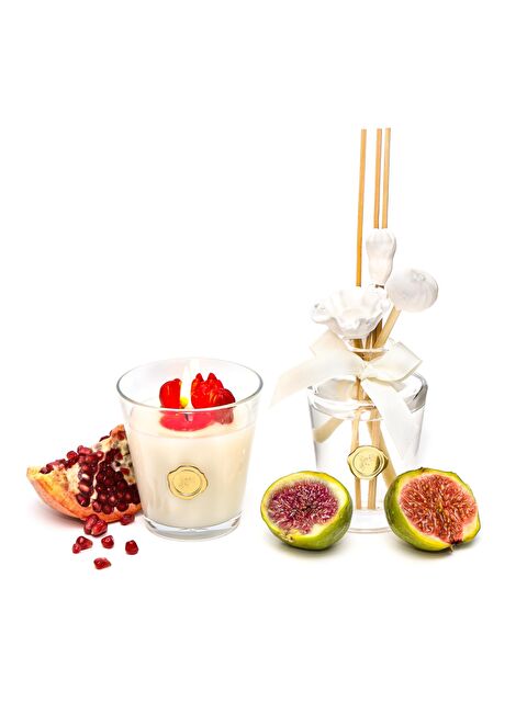 Missi İncir-Nar Bambu Çubuklu Oda Kokusu ve Kokulu Vegan Mum Seti - S000220462-19965