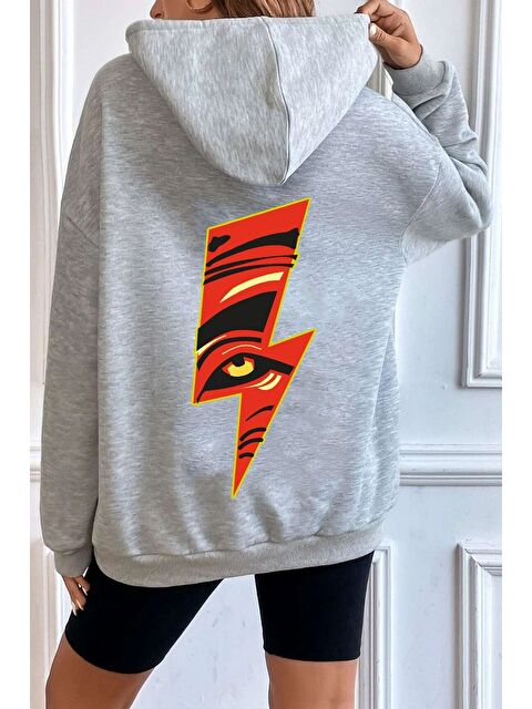 uyguntarz Unisex Yıldırım Baskılı Sweatshirt - S000268365-20600