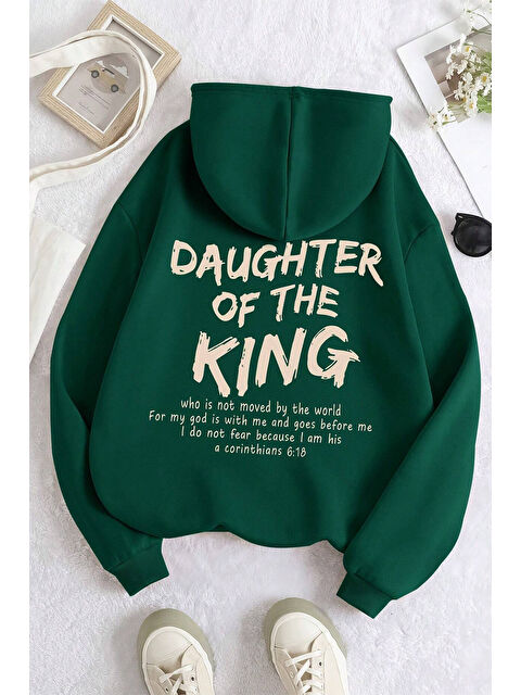 uyguntarz Daughter Of The King Baskılı Oversize Sweatshirt - S000265254-18194