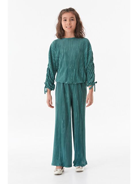 Fullamoda Fitilli Bisiklet Yaka Kız Çocuk Takım - S000152886-18194