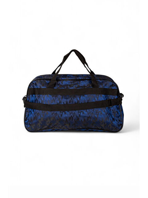 TONNY BLACK Unisex Lacivert Kamuflaj Kamuflaj Desenli Önü Fermuarlı İki Bölmeli Seyahat ve Spor Çantası - S000500740-21164