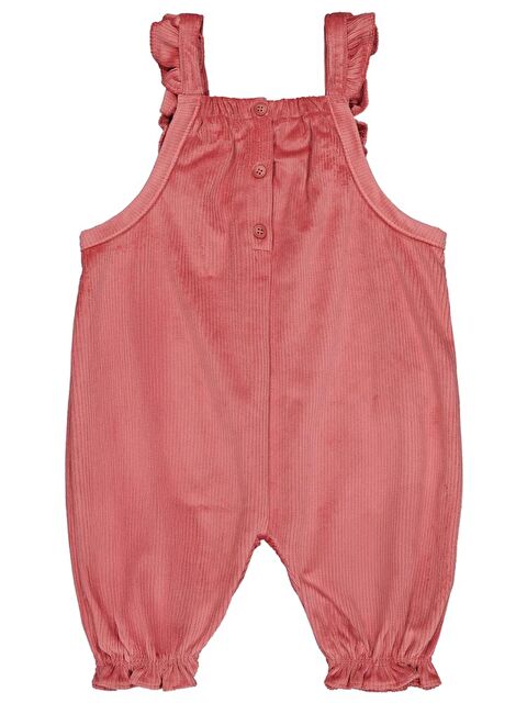 Civil Baby Omuz Fırfırlı 6-18 Ay Salopet - Turuncu 6-9 Ay - S000487924-18657