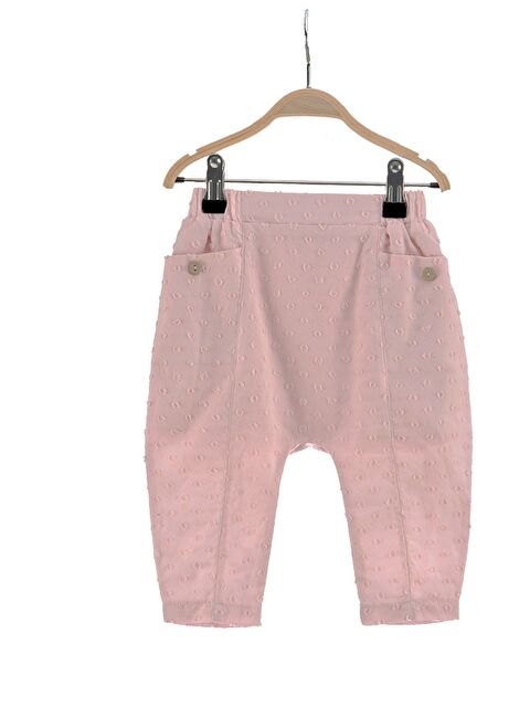 MİNİNİO Kız Bebek Pembe Şalvar Pantolon (6Ay-4Yaş) - S000325851-20024