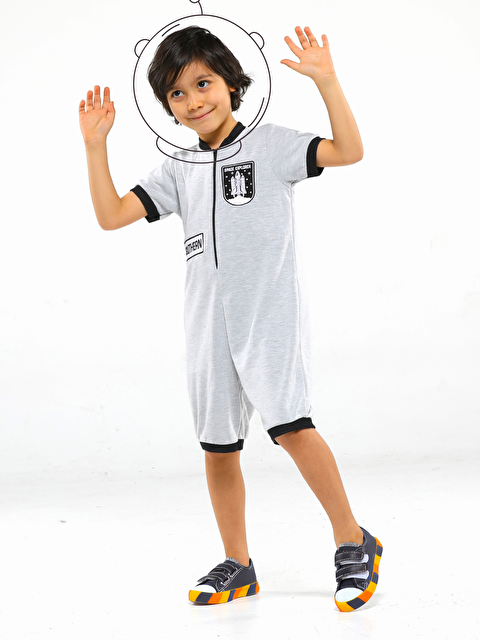 Casabony Gri Double Face Erkek Çocuk Tulum - S000145136-20600