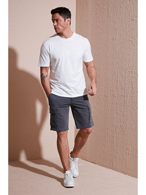 Buratti Streç Pamuklu Regular Fit Normal Bel Kargo Cepli Şort 4510S79MILAN - S000398307-20600