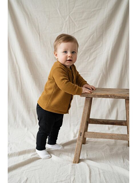 Miababy Elastanlı Gofre Bebek Hırka - S000531263-20074