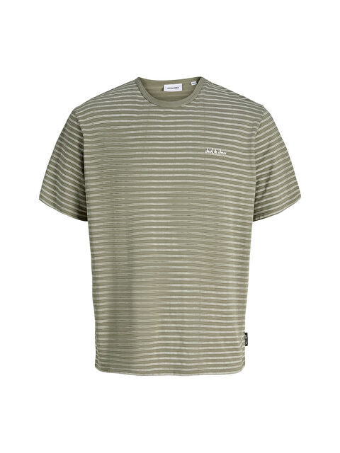 Jack & Jones Devin Daytona Striped Erkek Kahverengi Tişört