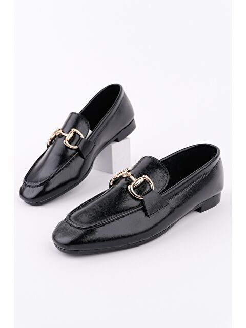 Muggo STRİDE Metal Tokalı Kadın Günlük Loafer Ayakkabı - S000441703-2530