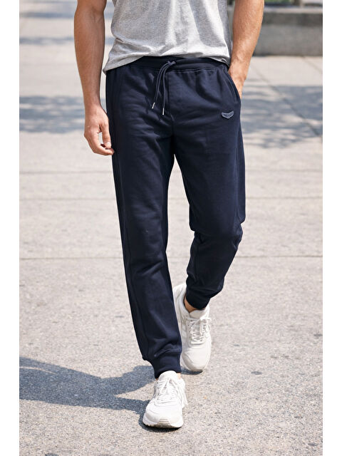 Remsa Erkek Paçası ve Beli Lastikli Eşofman Altı 25707 Lacivert - S000498377-21164