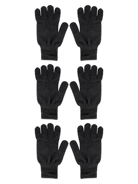 Line Smart 3'lü Erkek Siyah Kışlık Eldiven - S000268371-14430