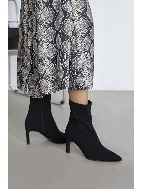 Straswans Erıca Kadın Streç Kumaş Bot Siyah - S000512908-19351