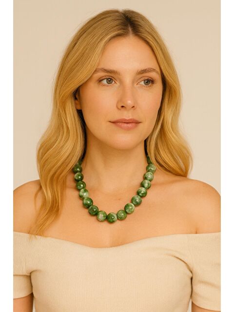 New Obsessions Büyük Boncuklu Kadın Kolye - 20mm Boncuklu - S000318486-18194