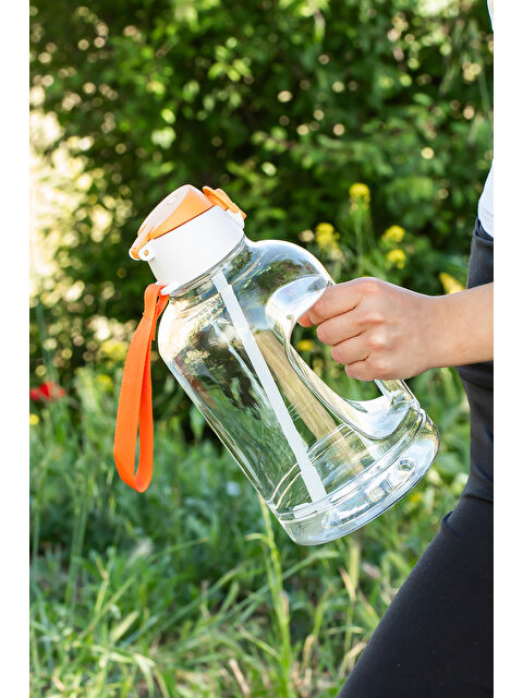 Porsima 161643-001 BPA Free Kulplu Pipetli Motivasyon Sporcu Su Matarası Suluk 2,5lt Su Şişesi - S000400884-26865