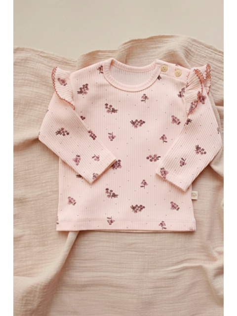 Oh La La Koala For Little Ones Üzüm Baskılı Fırfırlı Kaşkorse Bebek Üst