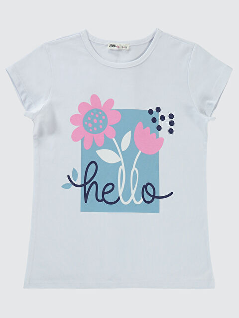 Civil Girls Kız Çocuk Tişört 10-13 Yaş Beyaz