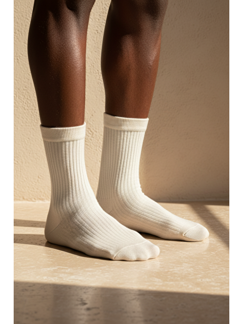 Katia And Bony Unisex Basic Bej Soket Çorap