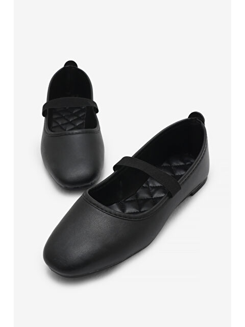 TONNY BLACK Kadın Siyah Siyah Kadın Kemer Bantlı Günlük Rahat Babet - S000509979-19351