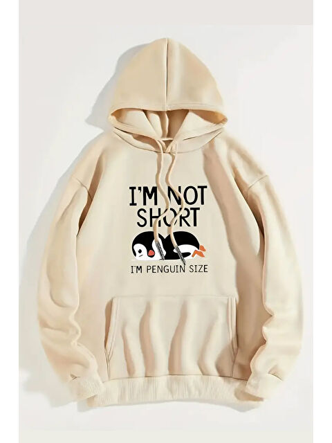 uyguntarz I'm Not Short Baskılı Unisex Oversize Sweatshirt - S000265591-19928