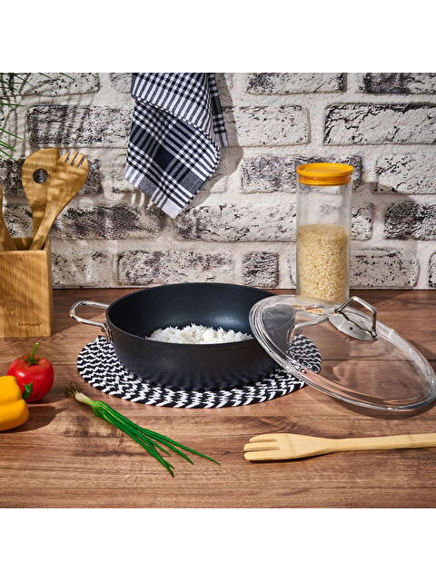 Amboss Dark Karnıyarık Tenceresi - Siyah / Şeffaf - 26 cm - S000391222-19351