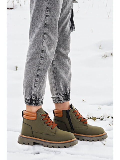 Kiko Kids Fermuarlı Erkek Çocuk Bot Ayakkabı Arz 4552 - S000075821-18547