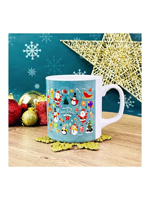 Bam Hediyelik Eşya Mutlu Yıllar Kupa Filtre Kahve Dilek Şişesi Çam Ağacı Mum Ve Elmas Balon Lamba Yılbaşı Seti - S000269245-23173