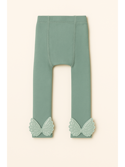 Katia And Bony Çocuk Kanat Aksesuarlı İçi Havlu Tayt Yeşil