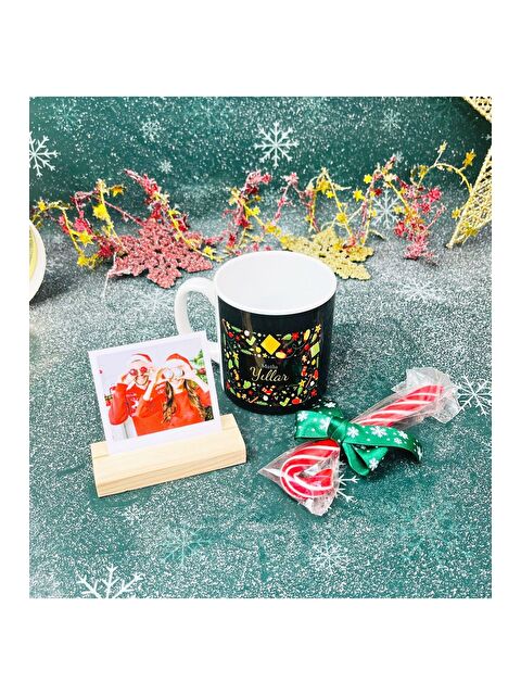 Bam Hediyelik Eşya Mutlu Yıllar Tasarımlı Baston Şekerli Yılbaşı Hediye Seti - S000269189-23173