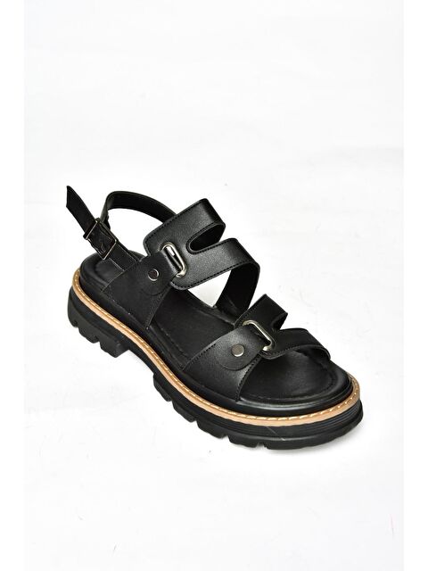 Fox Shoes S9960755 Siyah Kadın Sandalet - S000152400-19351