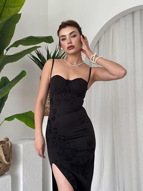 Jane's Stor Gül Detaylı Elbise - S000528186-19351