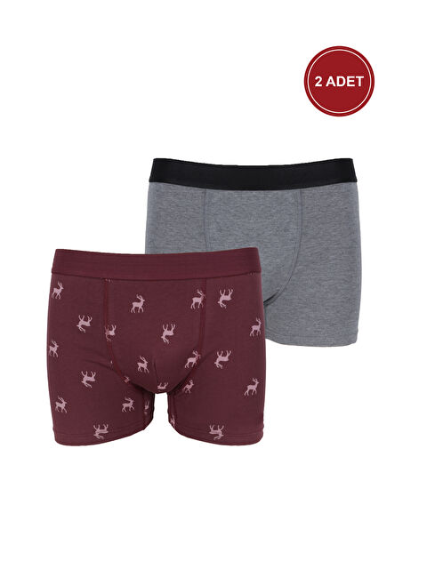 Koza İç Giyim Erkek 2'li Pamuklu Elastanlı Boxer - S000427615-19951