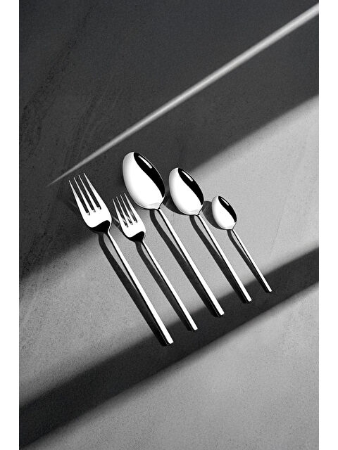 Nehir Gloria Sade 6 Kişilik 36 Parça Kutulu Çatal Kaşık Bıçak Takımı - S000531266-18105