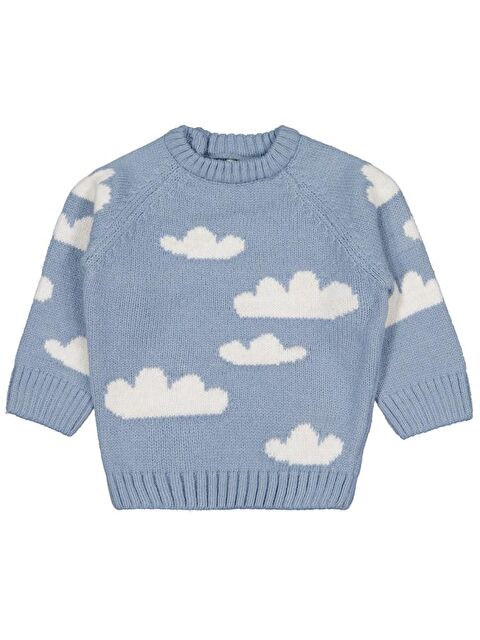 Civil Baby Cloud Örgü 6-18 Ay Kazak - Mavi 6-9 Ay - S000487930-17234