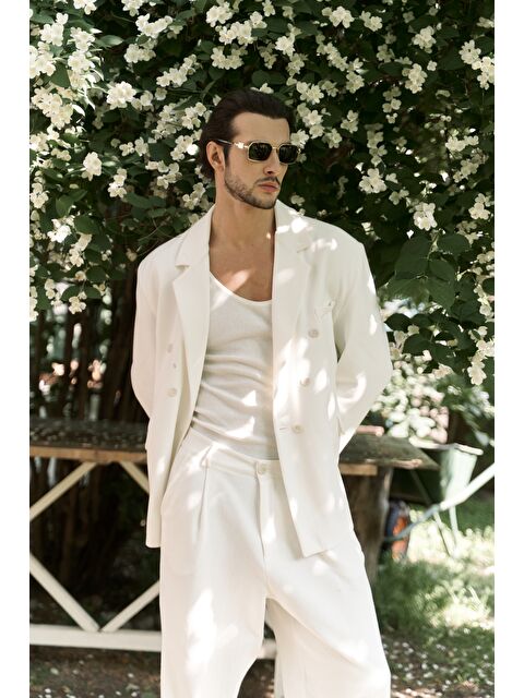 Bohemai Ayyubay Ekru Erkek Blazer Ceket - S000398692-19965