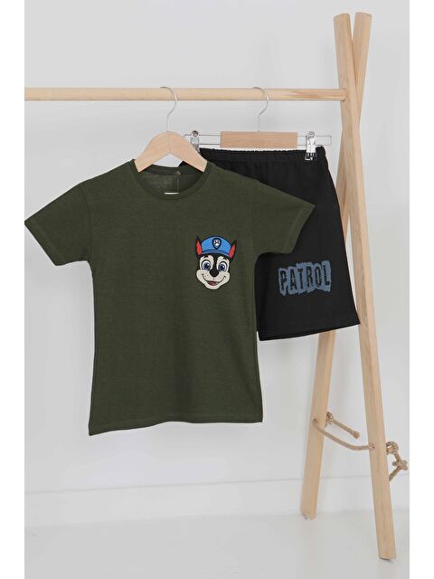 Tofisa Erkek Çocuk Haki Baskılı Eşofman Takımı - 27497 - S000426013-18547