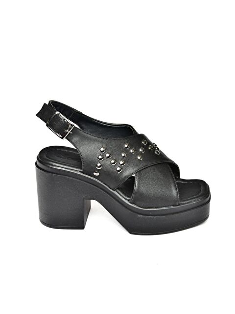 Fox Shoes S9961210 Siyah Kadın Sandalet - S000152405-19351