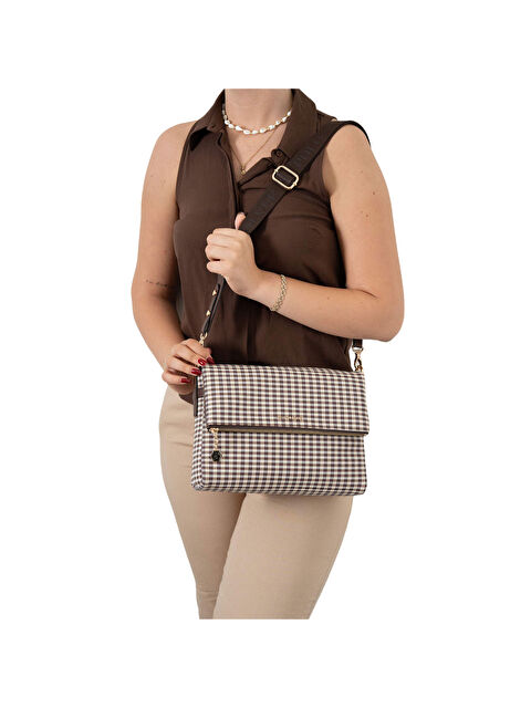 Silver Polo Kadın Çapraz Çanta 963-47362 SILVER POLO ÇAPRAZ BAYAN ÇANTASI M191 KAHVE SARI-MAT KAHVE - S000508050-19413