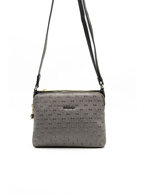 Silver Polo Kadın Çapraz Çanta 850-38879 ÇAPRAZ BAYAN ÇANTASI M46 PLATİN-MAT SİYAH - S000508053-19351