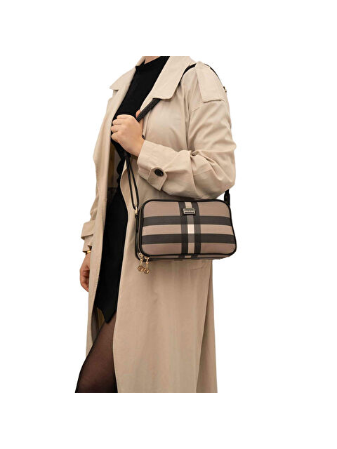 Silver Polo Kadın Çapraz Çanta 1094-42567 SILVER POLO ÇAPRAZ BAYAN ÇANTASI MK80 KAHVE-MAT SİYAH - S000508055-19413