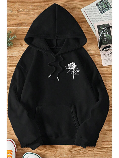 uyguntarz Nature Blossom Baskılı Unisex Oversize Sweatshirt - S000265590-19351