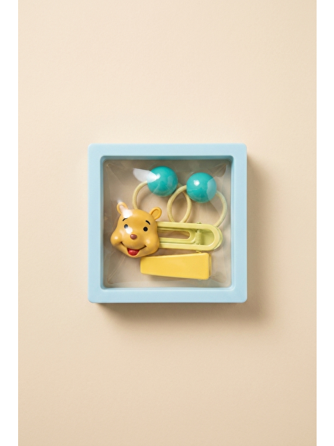 Katia And Bony Ayıcık Figürlü Plastik Kutulu Toka Seti Mavi