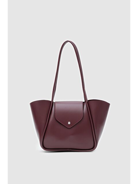 Shulebags Petre Makyaj Çantalı Omuz Çantası Bordo - S000423616-19951