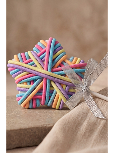 Katia And Bony Şeker Formunda Lastik Toka Seti Mavi Mix