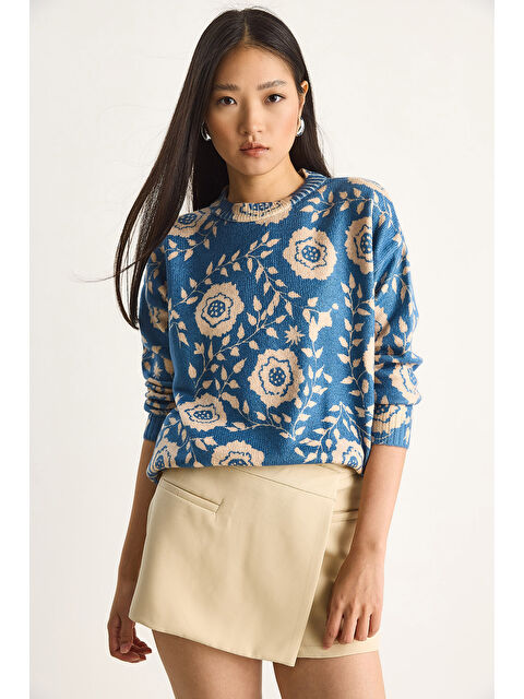 SHADE Kadın Parçalı Triko Kazak - S000126186-21164