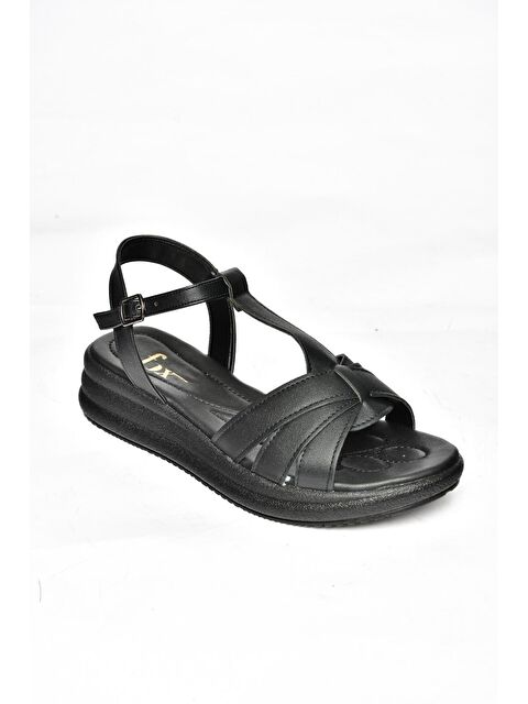 Fox Shoes S3149140 Siyah Kadın Sandalet - S000152414-19351