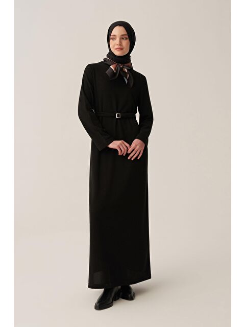 ALLDAY Siyah-Kemer Tokalı Elbise - S000500745-19351