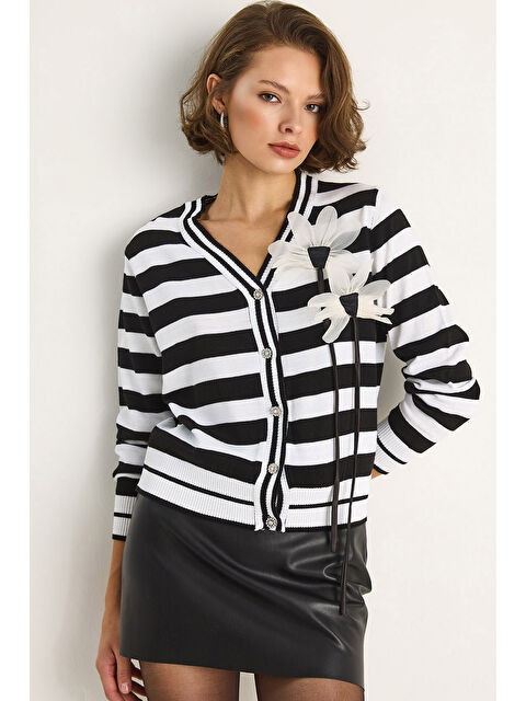 SHADE Kadın Çizgili Hırka - S000443430-19351