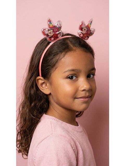 Katia And Bony Kız Çocuk 3D Parıltılı Koyu Pembe Taç