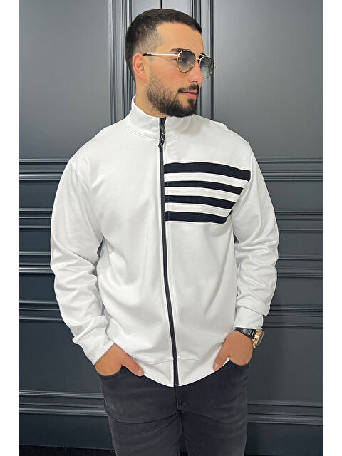 Mishar İtalia Dik Yaka  Erkek Fermuarlı Sweatshirt Hırka - S000308904-20063